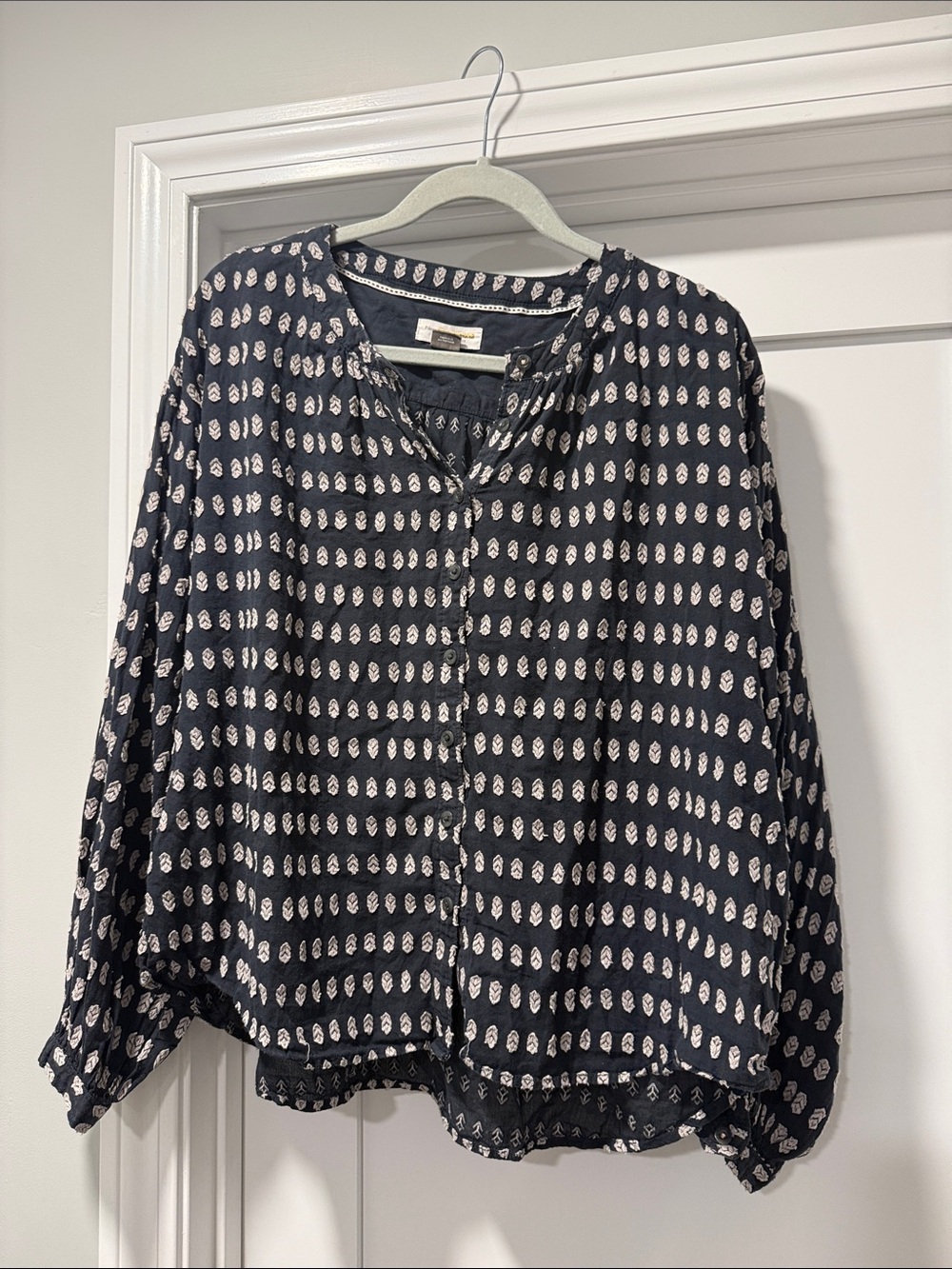 Anthropologie / Pilcro Printed Button-Down Blouse